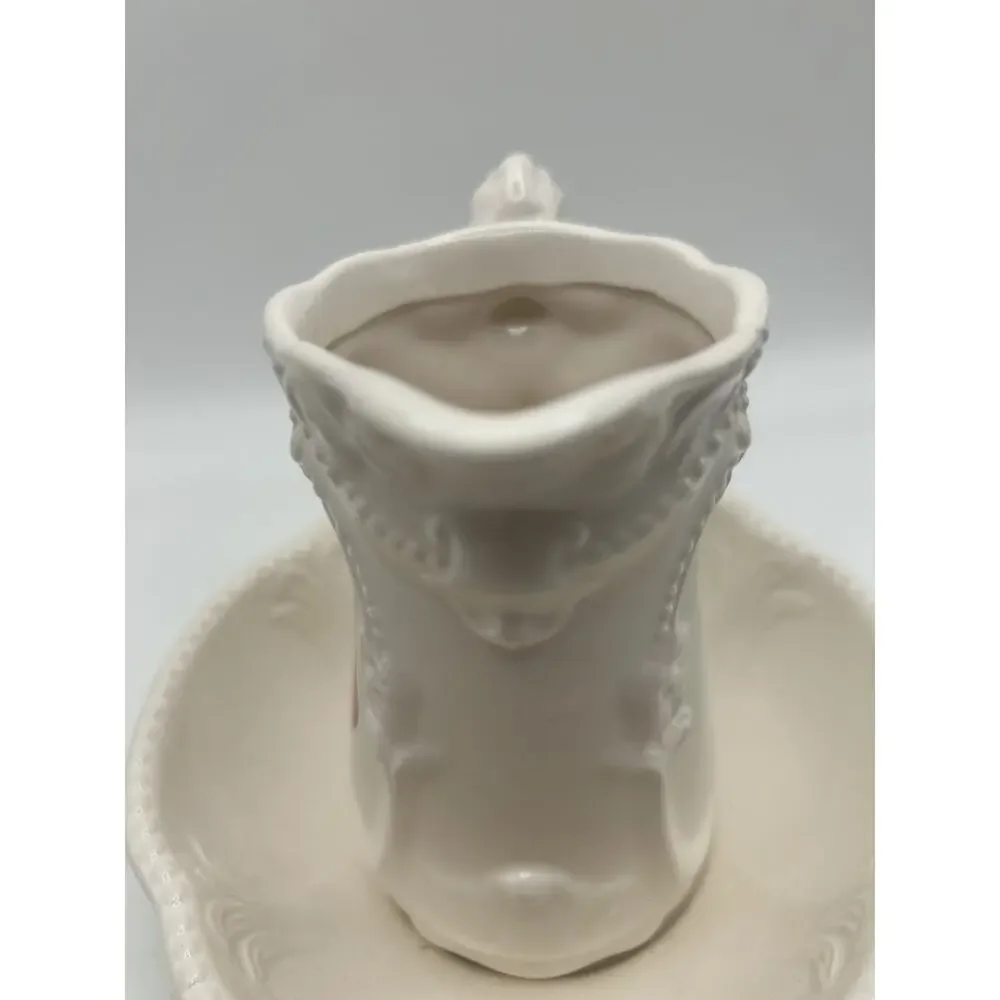 Mini Wash Basin And Pitcher. Vintage. Japan. Victorian Dream Pattern.